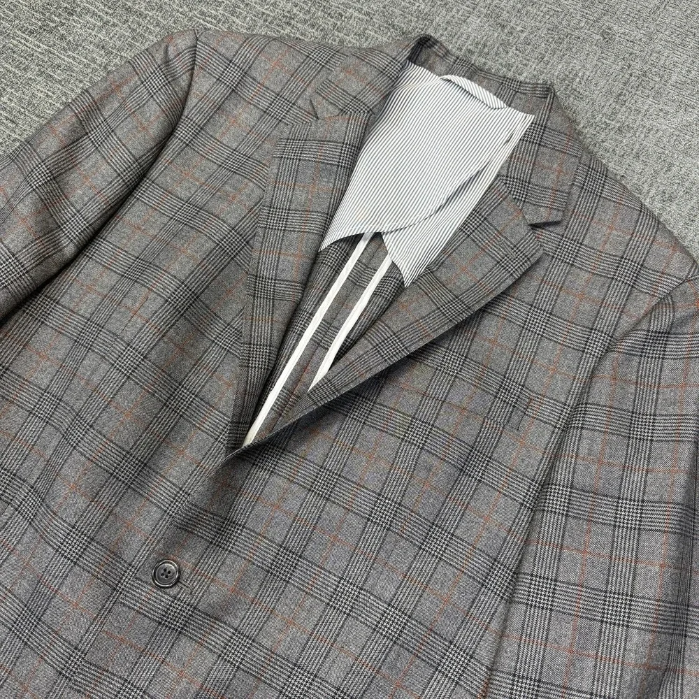 Todd‎ Snyder Sport Coat Blazer Men's 42L Gray Mayfair Fit Plaid Wool Italy